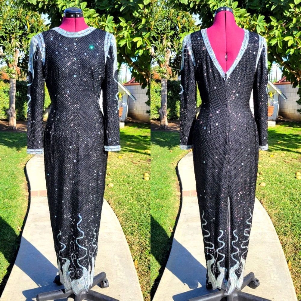 VTG Fabrice Silhouette beaded ball gown